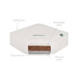 Little Green Sheep Dual Sided Twist Natural Cot Mattress - 60x120cm