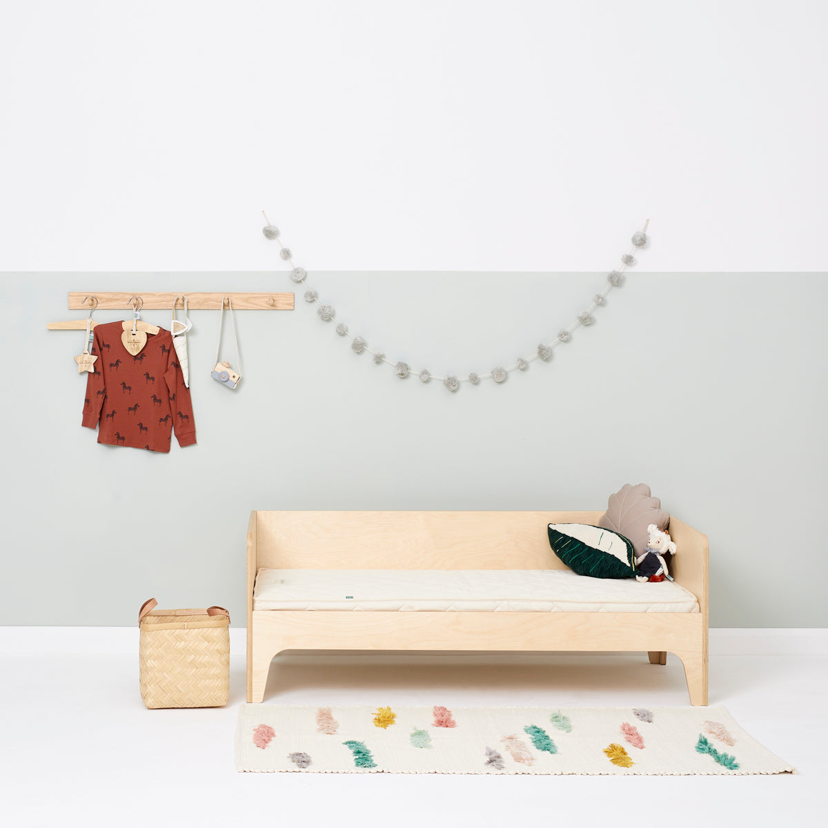 Little Green Sheep Twist Natural Cot Bed Mattress - 70x140cm