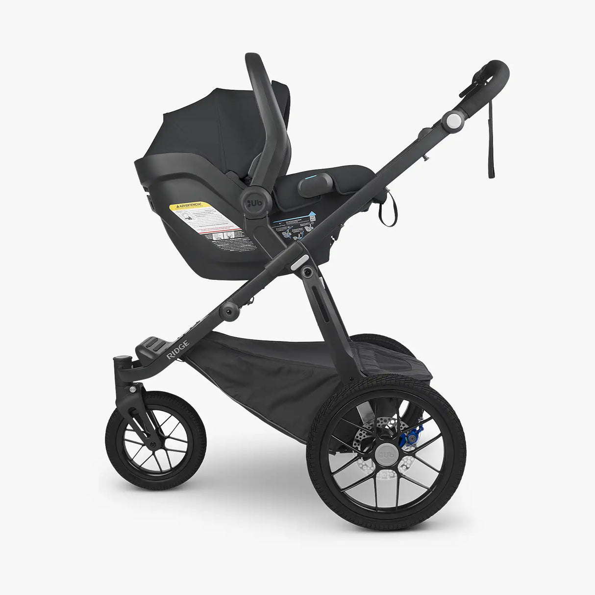 UPPAbaby Ridge Carrycot & Car Seat Adaptors - Black