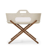 SnuzBaskit Barley Beige Moses Basket & Walnut Stand