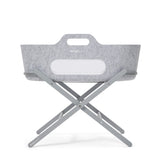 SnuzBaskit Light Grey Moses Basket & Dove Grey Stand