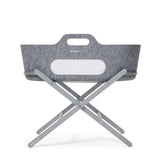 SnuzBaskit Dark Grey Moses Basket & Dove Grey Stand