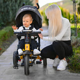 Lorelli 4-in-1 Speedy Air Children’s Trike - Black & Yellow