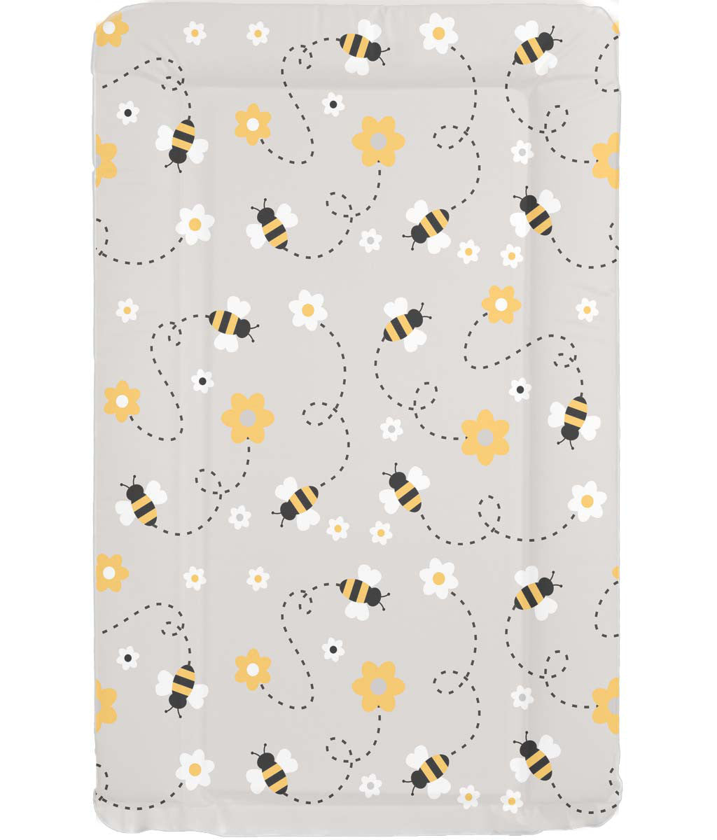 Callowesse Soft Foam Baby Changing Mat - Grey Bee