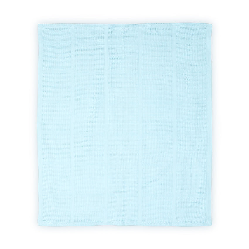 Lorelli Cotton Cellular Baby Blanket 75 x 100cm - Blue