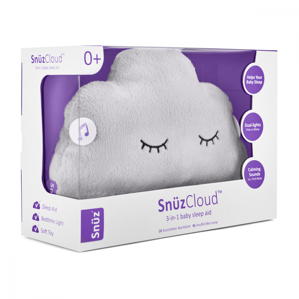 SnuzCloud 3-in-1 Baby Sleep Aid & Night Light  - Grey