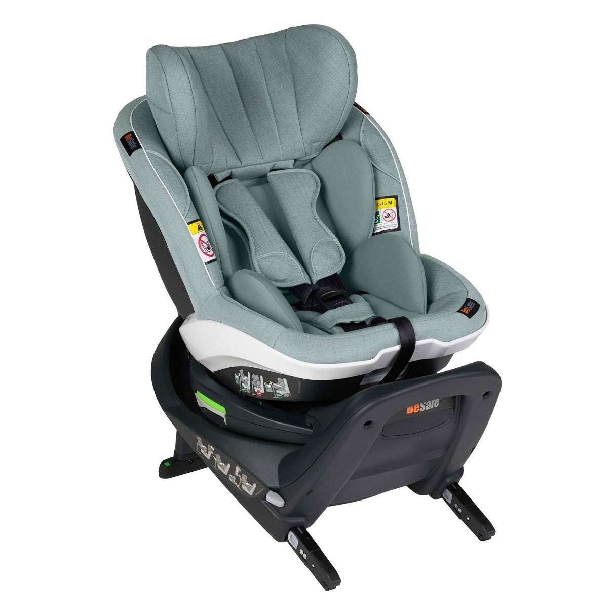 BeSafe iZi Turn Rotating Car Seat - Sea Green Melange