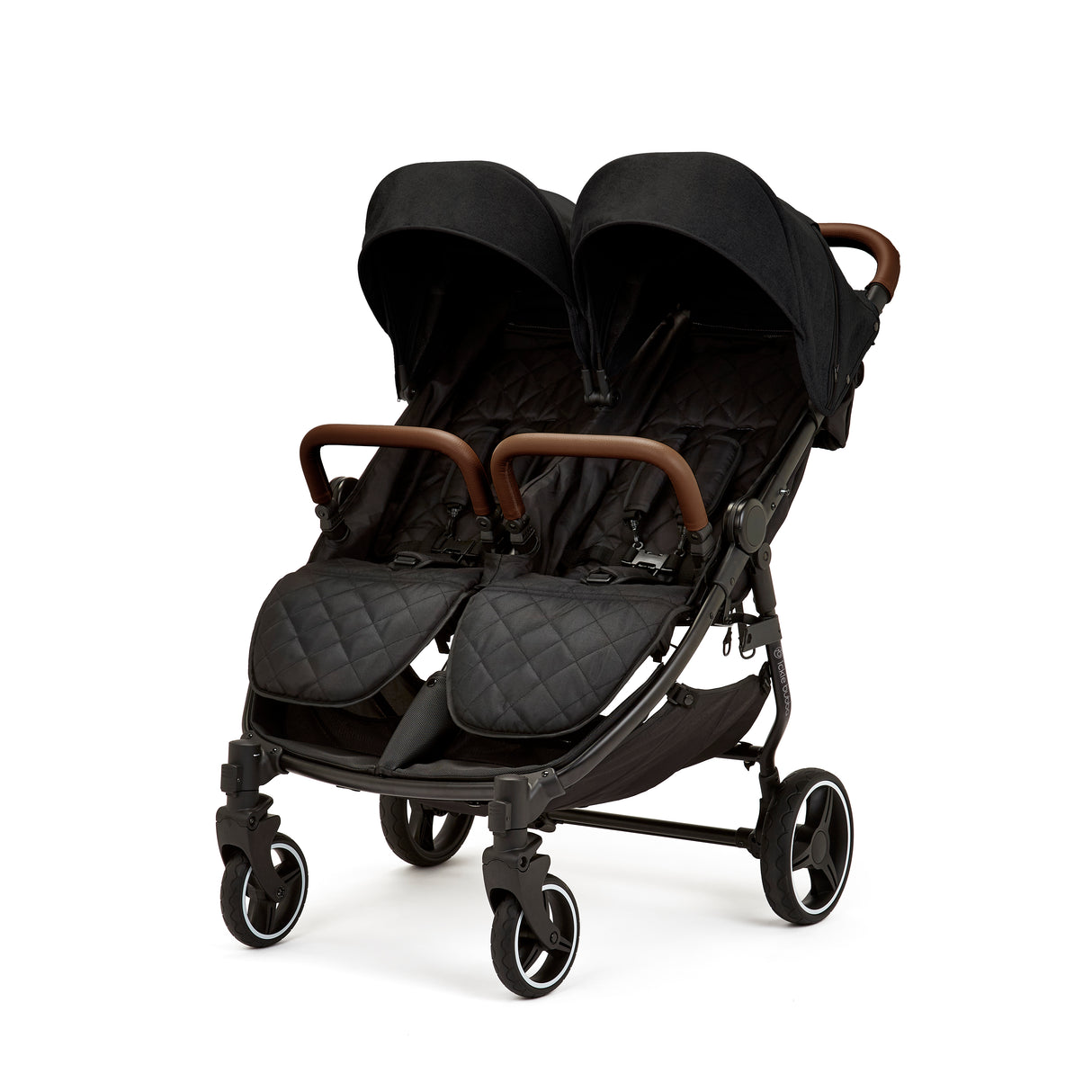 Ickle Bubba Venus Double Stroller - Black