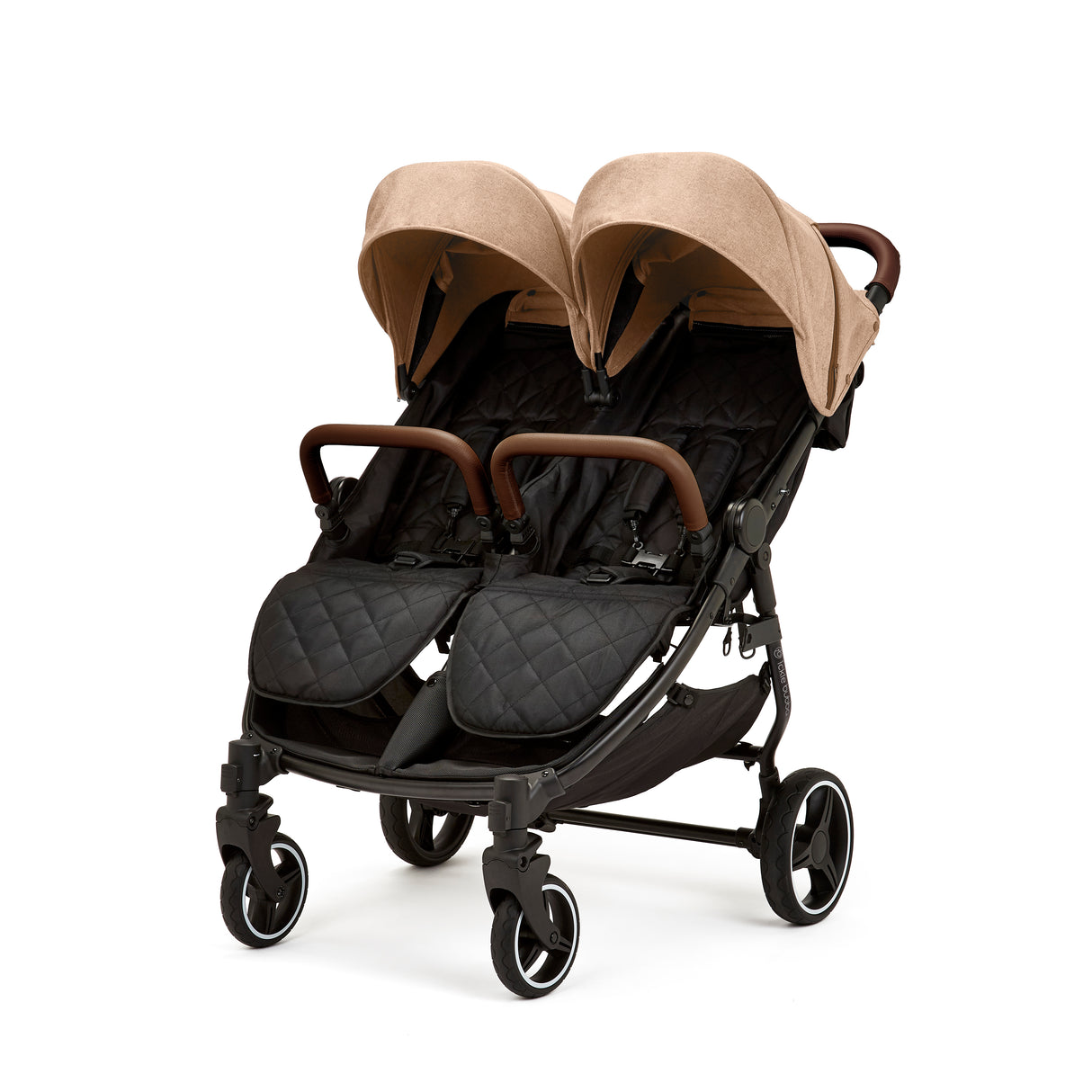 Ickle Bubba Venus Double Stroller - Biscuit