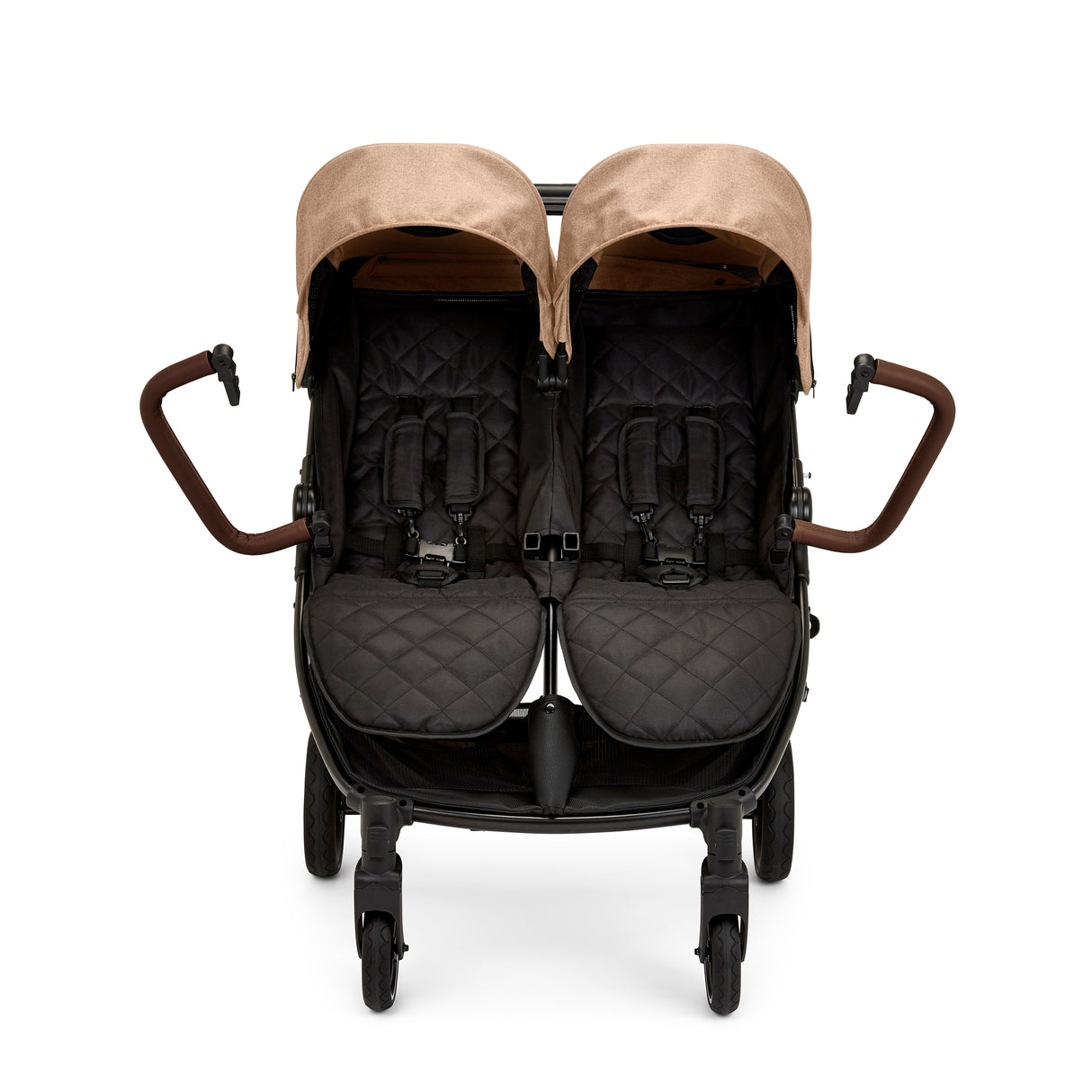 Ickle Bubba Venus Double Stroller - Biscuit