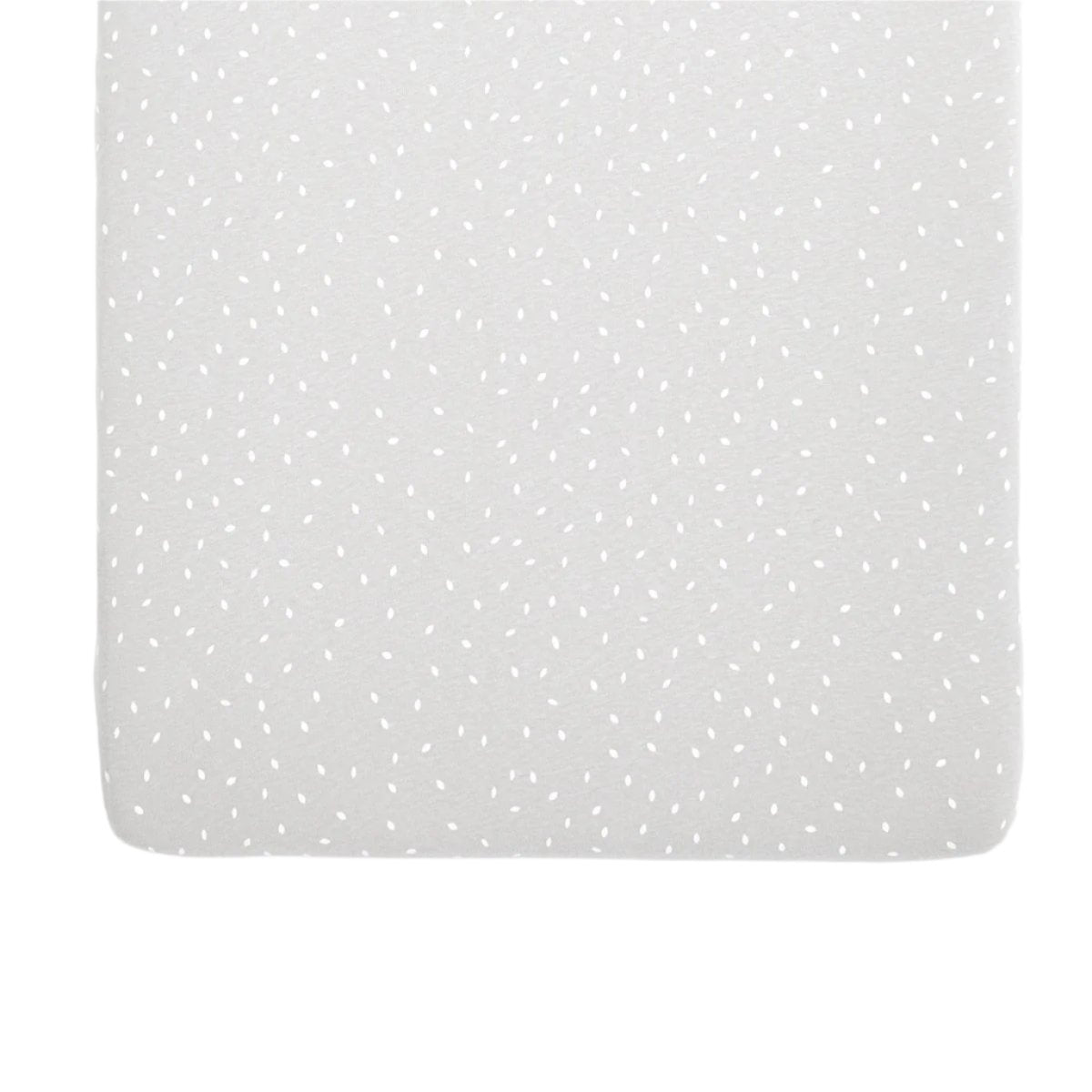 Little Green Sheep Organic Crib Fitted Sheet 35x80cm - Dove Rice