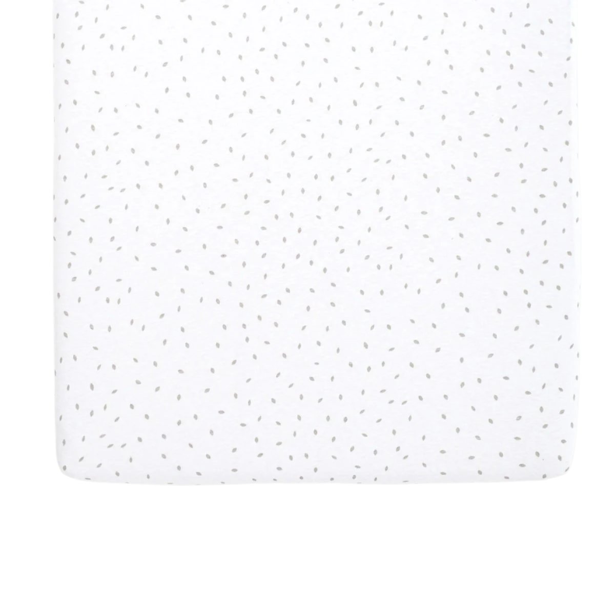 Little Green Sheep Organic Crib Fitted Sheet 35x80cm - White Rice