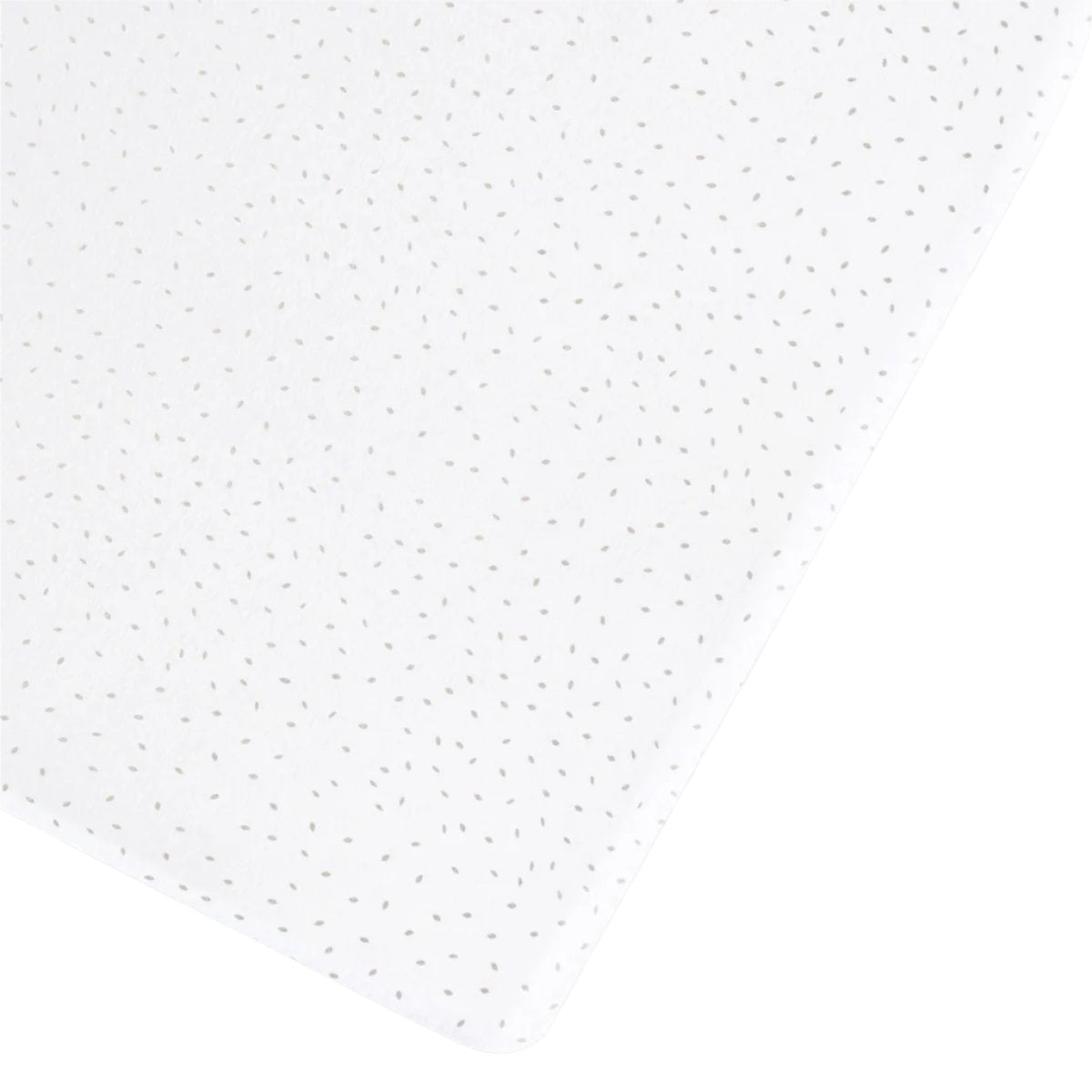 Little Green Sheep Organic Cot & Cot Bed Fitted Sheet - White Rice