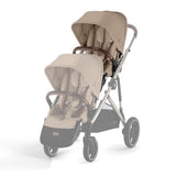 Cybex Gazelle S Twin Pushchair with Second Seat Unit - Almond Beige