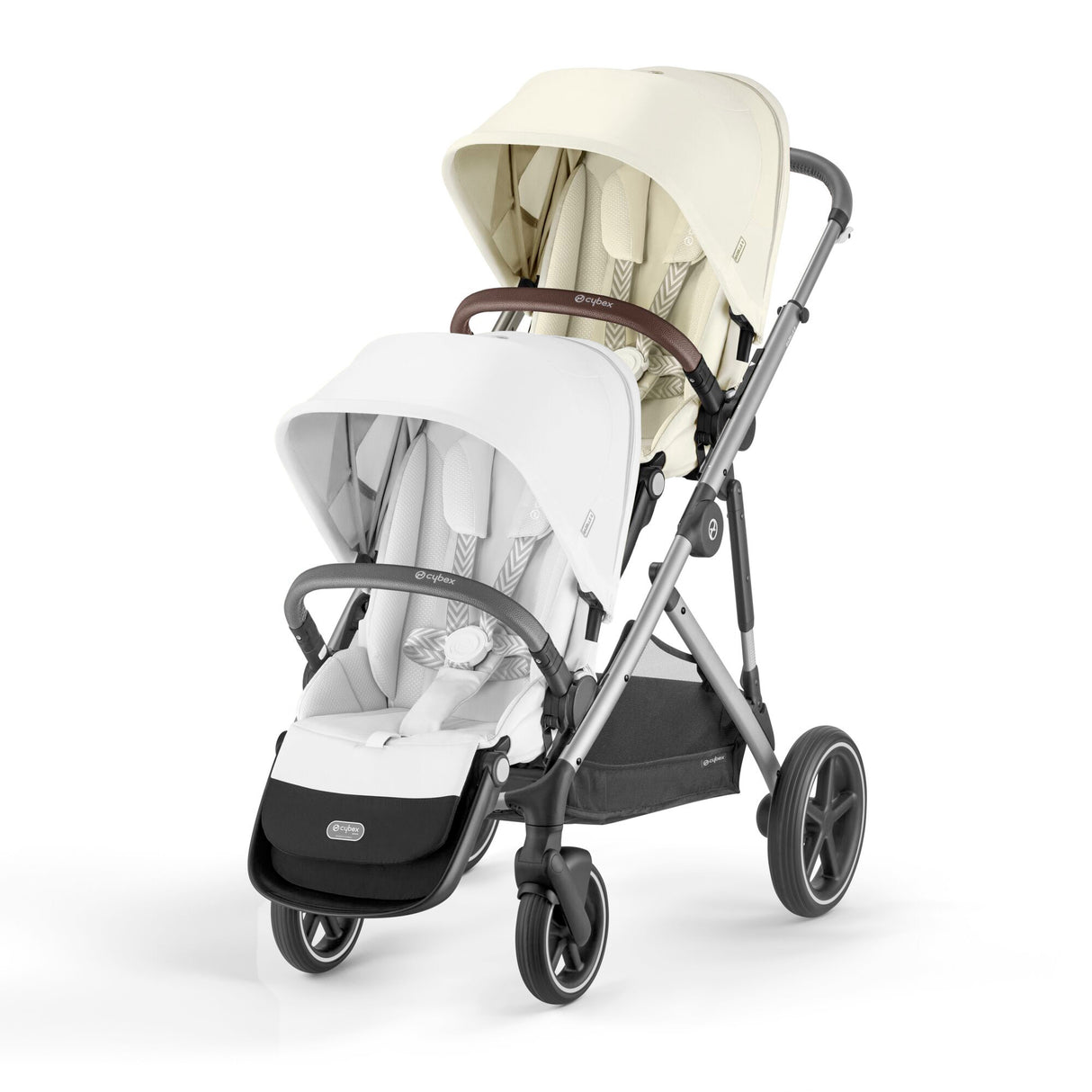 Cybex Gazelle S Twin Pushchair with Second Seat Unit - Seashell Beige