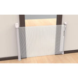 Callowesse Omni-Directional Retractable Stair Safety Gate 0-130cm – White & Silver