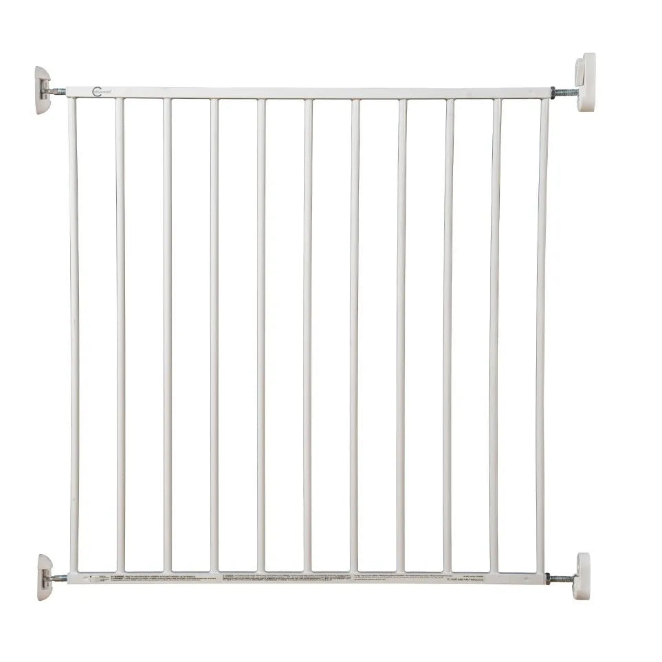 Callowesse Metal Screw Fitted Baby Stair Gate W76-81cm - White