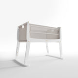 SnuzPod Studio Co-Sleeper Bedside Crib & Mattress - Paris White