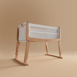 SnuzPod Studio Co-Sleeper Bedside Crib & Mattress - Stockholm Natural