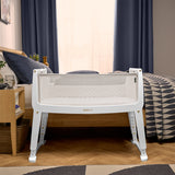 SnuzPod Studio Co-Sleeper Bedside Crib & Mattress - Paris White