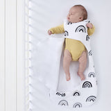 SnuzPouch Winter Sleeping Bag | 2.5 Tog | 0-6 Months  – Mono Rainbow