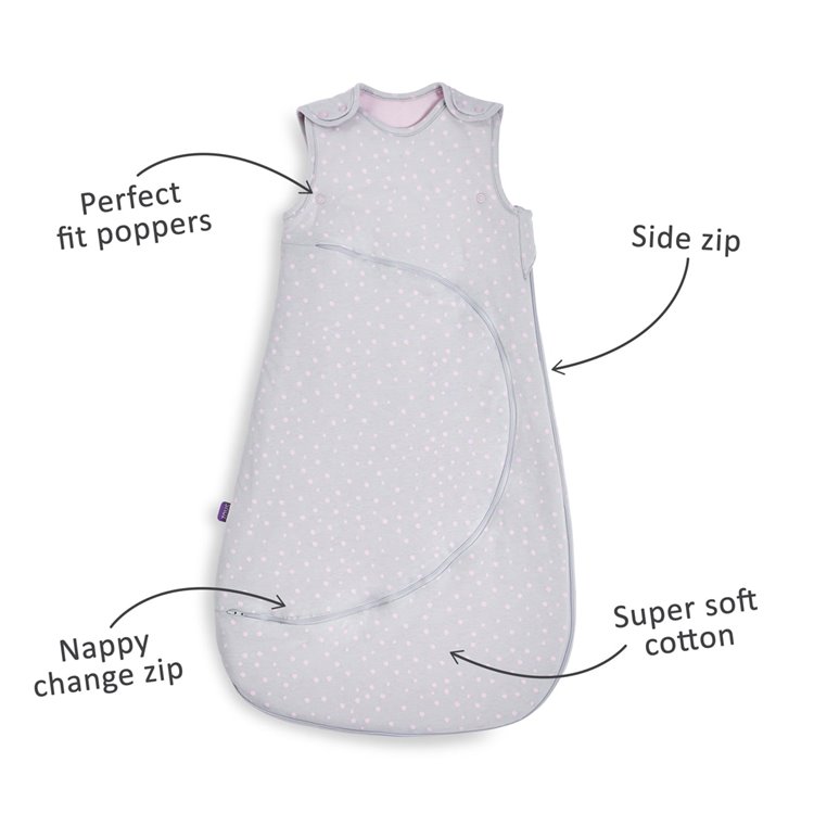 SnuzPouch Winter Sleeping Bag | 2.5 Tog | 0-6 Months  – Rose Spot