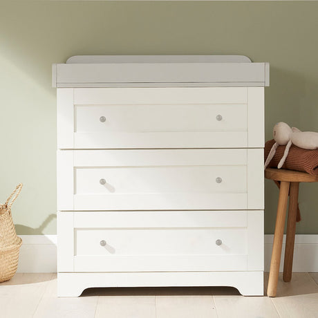 Tutti Bambini Rio Nursery Dresser / Chest Changer - White / Dove Grey