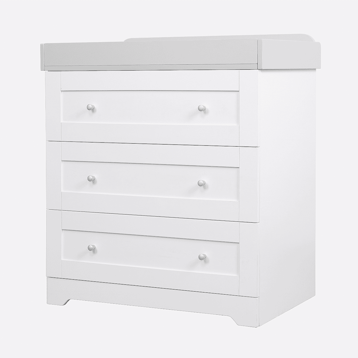 Tutti Bambini Rio Nursery Dresser / Chest Changer - White / Dove Grey