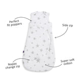 SnuzPouch Winter Sleeping Bag | 2.5 Tog | 0-6 Months  – Grey Stars