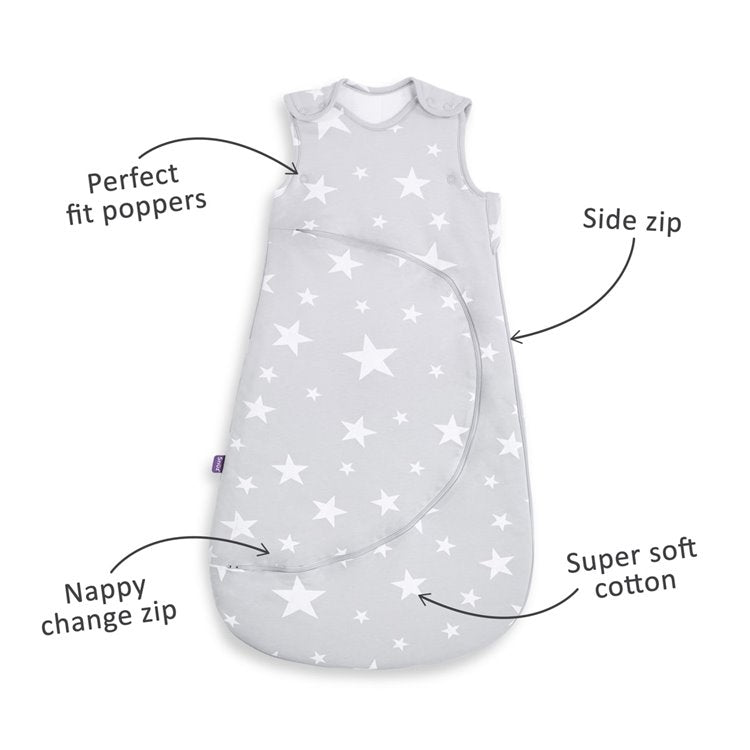 SnuzPouch Winter Sleeping Bag | 2.5 Tog | 0-6 Months  – White Stars