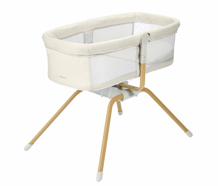 Babymore Air Motion Gliding Crib - Cream