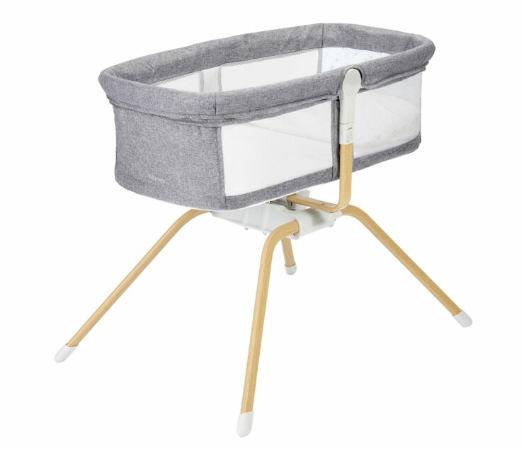 Babymore Air Motion Gliding Crib - Slate