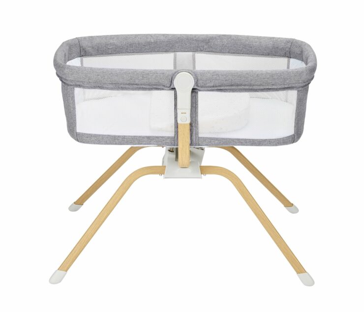 Babymore Air Motion Gliding Crib - Slate