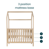 Tutti Bambini Casa Mini Cot Bed - Harvest Oak