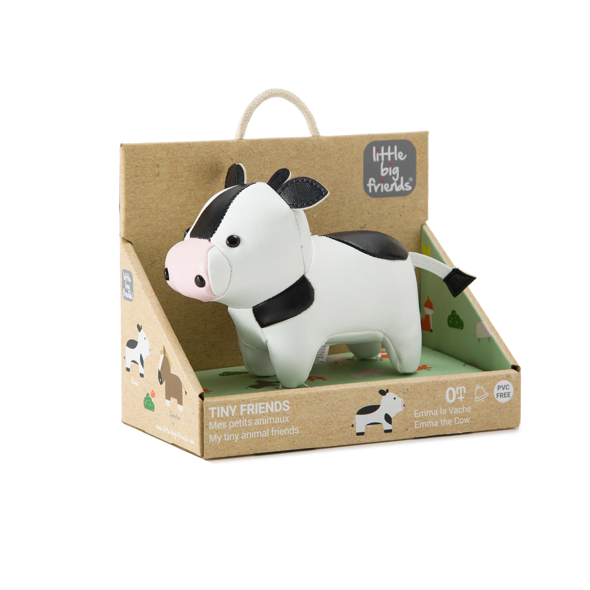 Little Big Friends - Farm Collection Tiny Friends Rattle Toy - Cow