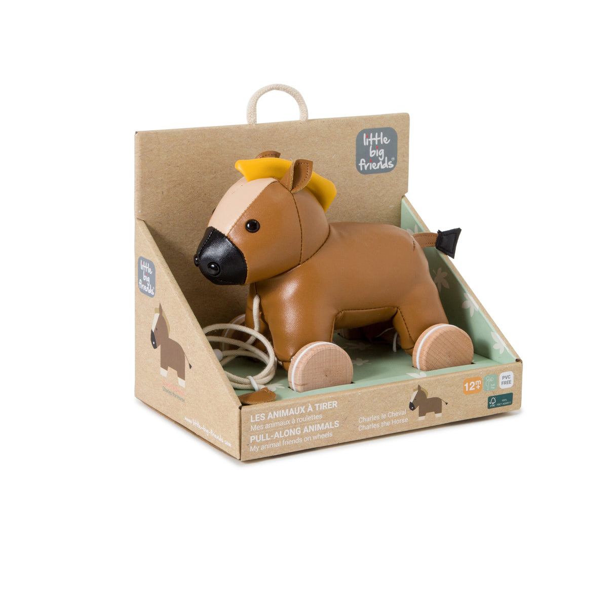 Little Big Friends Pull Along Animal Toy – Charles the Horse