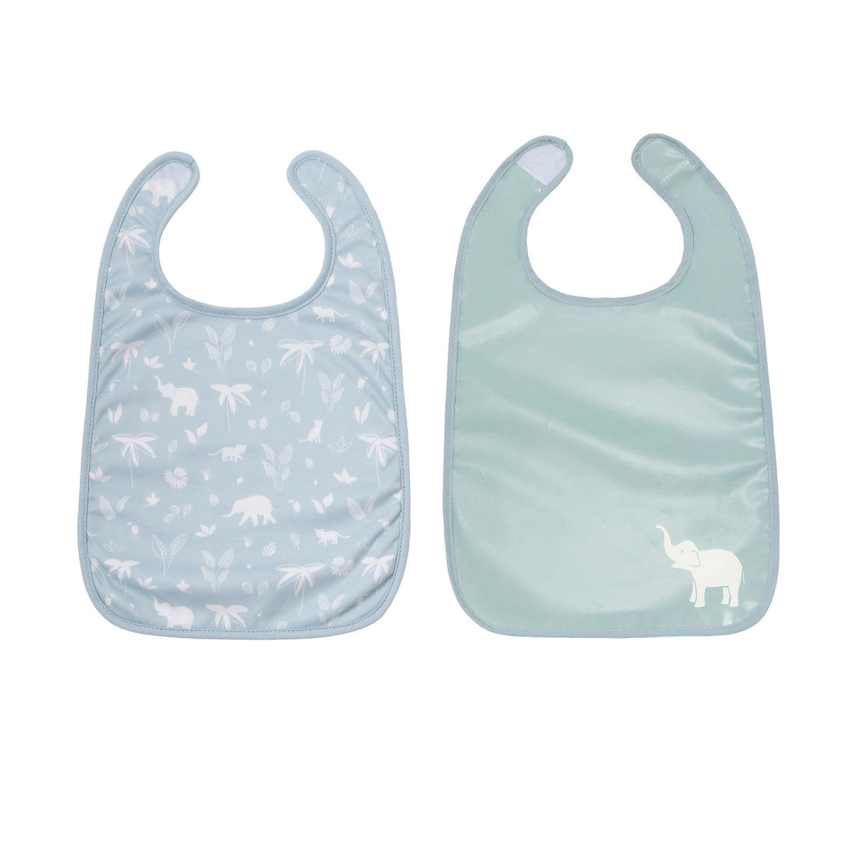 Baby to Love Cotton Jersey Bibs 2 Pack - Green Tropic