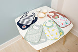 Baby to Love Cotton Jersey Bibs 2 Pack - Blue Stripes