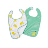 Baby to Love Cotton Jersey Bibs 2 Pack - Happy Lemon