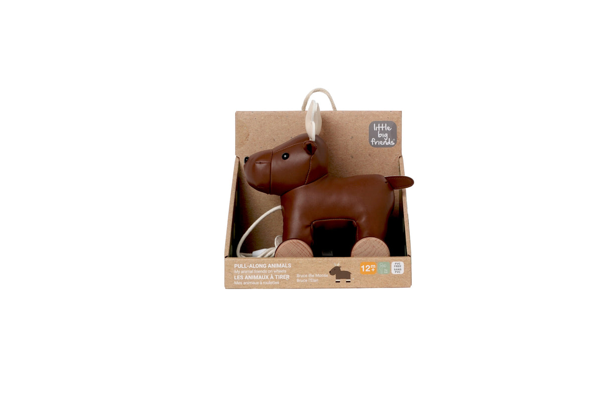 Little Big Friends Pull Along Animal Toy – Bruce the Moose