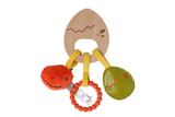 Little Big Friends Wooden Baby Rattle - Dino