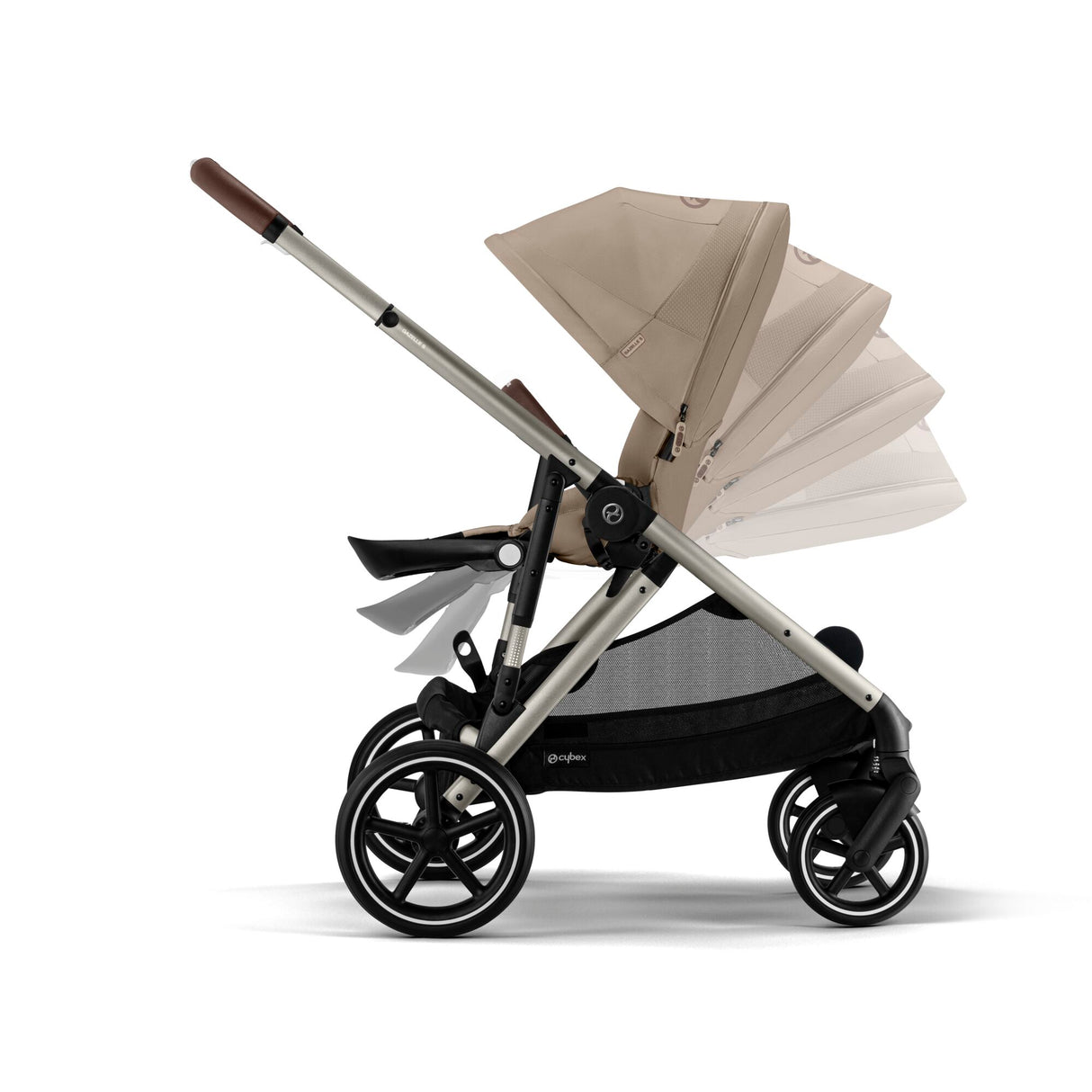 Cybex Gazelle S Twin Pushchair with Second Seat Unit - Almond Beige