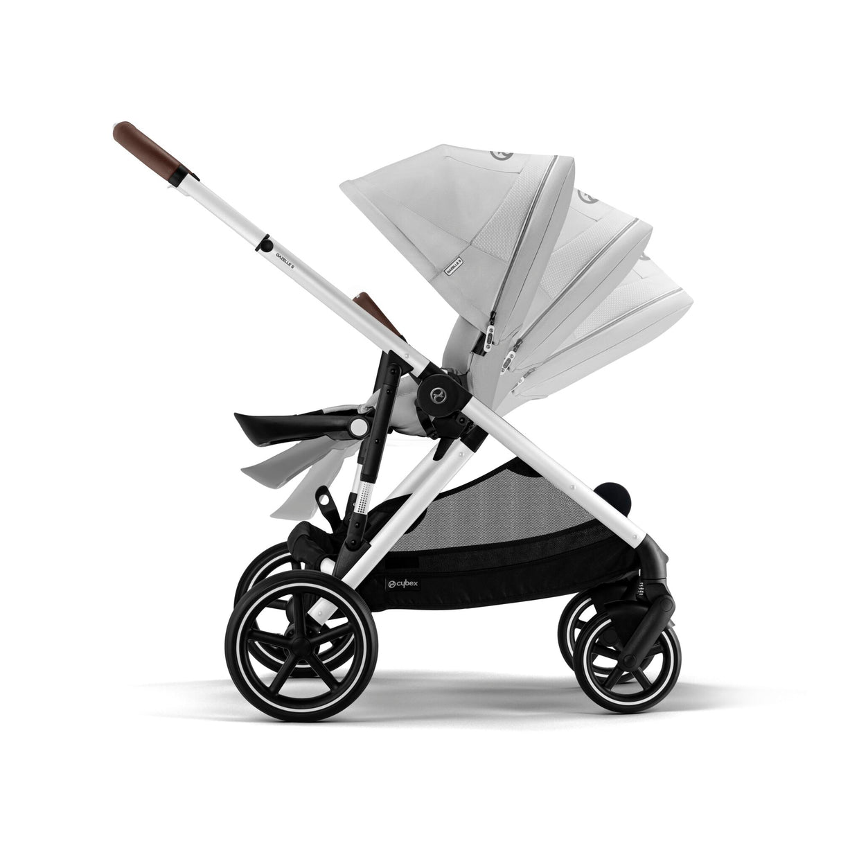 Cybex Gazelle S Twin Pushchair with Second Seat Unit - Lava Grey