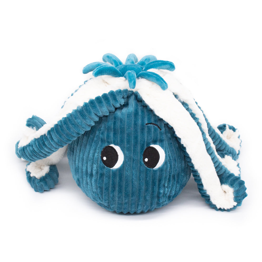 Les Ptipotos Plush Cuddly Toy: Olly the Octopus Dad & Baby - Blue