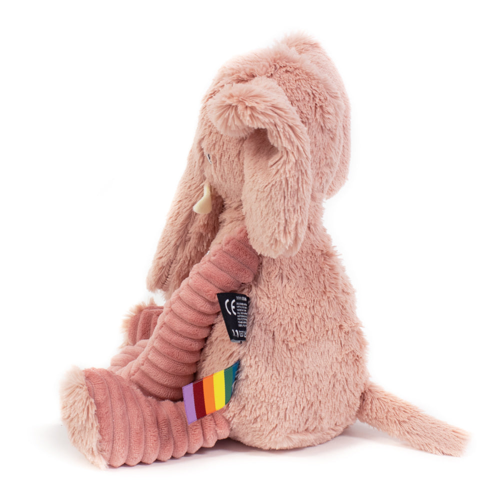 Les Ptipotos Plush Cuddly Toy: Eddie the Elephant - Pink