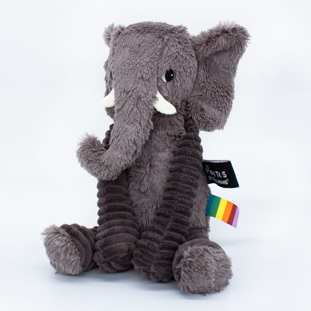 Les Ptipotos Plush Cuddly Toy: Eddie the Elephant - Grey