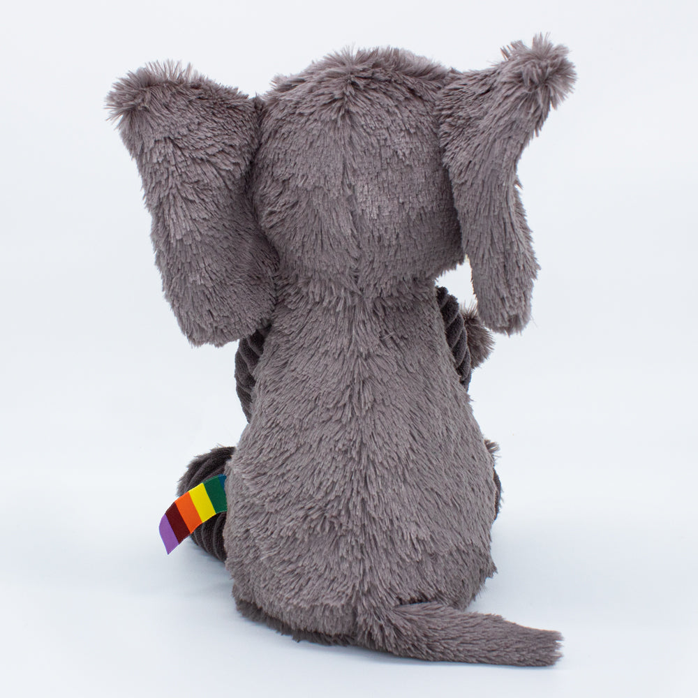 Les Ptipotos Plush Cuddly Toy: Eddie the Elephant - Grey