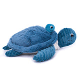 Les Ptipotos Plush Cuddly Toy: Tilly the Turtle Mum & Baby - Blue