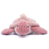 Les Ptipotos Plush Cuddly Toy: Tilly the Turtle Mum & Baby - Pink