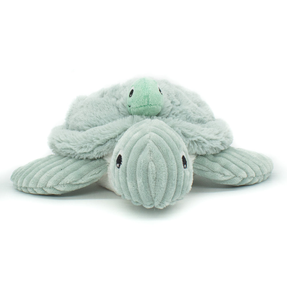 Les Ptipotos Plush Cuddly Toy: Tilly the Turtle Mum & Baby - Mint